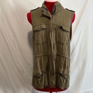 Maurices Olive Green Utility Vest